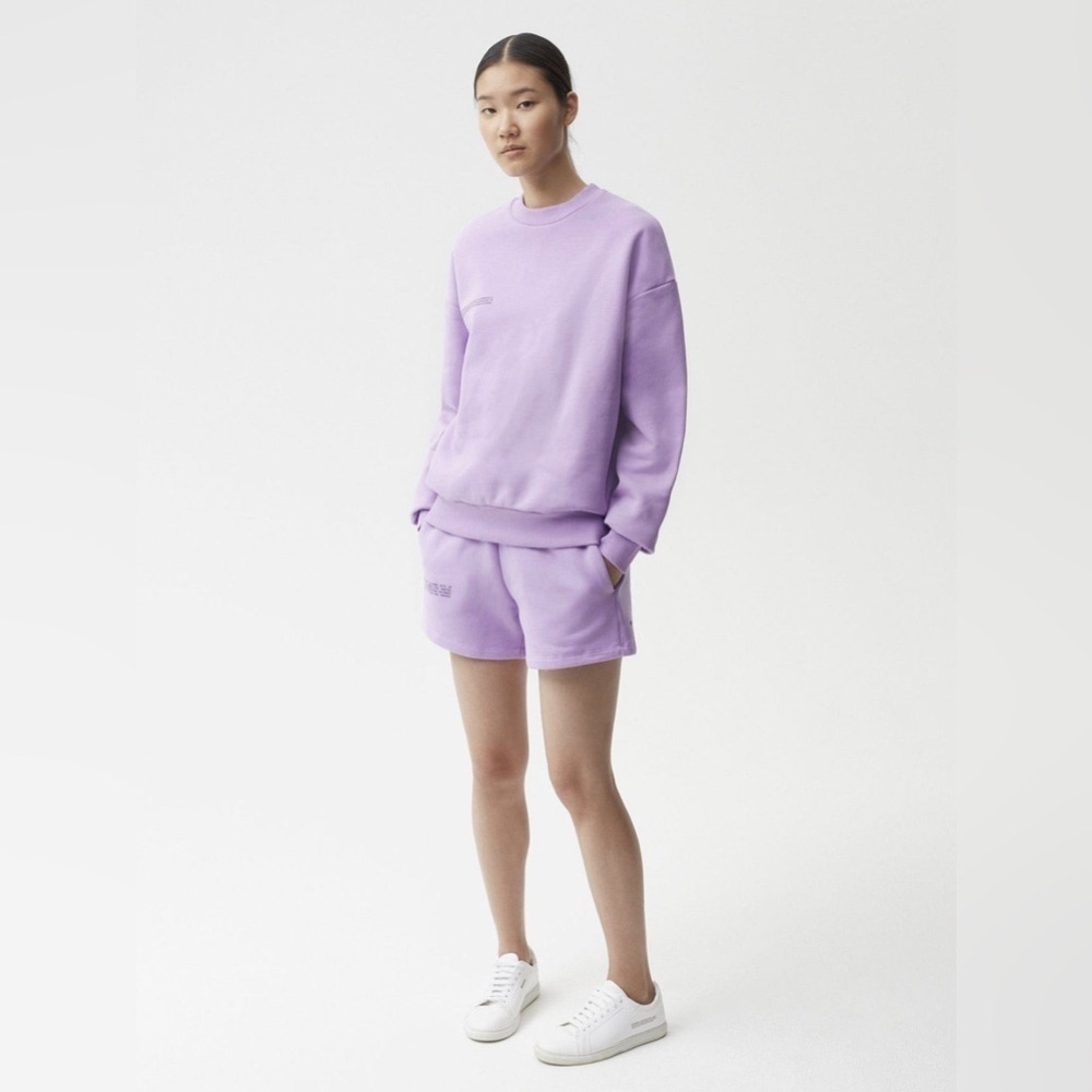 Pangaia / 365 Signature Luxe Orchid Purple Sweatshirt Athleisure small S